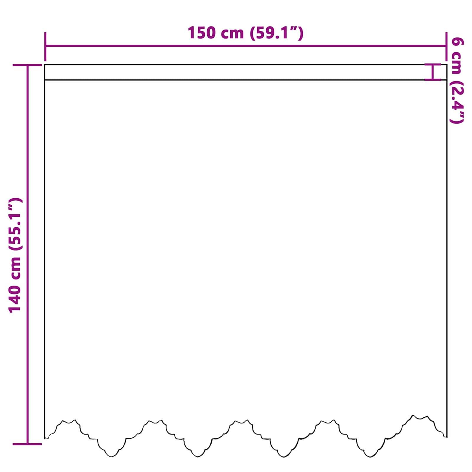 Gardinenmasse: 150 cm (59,1