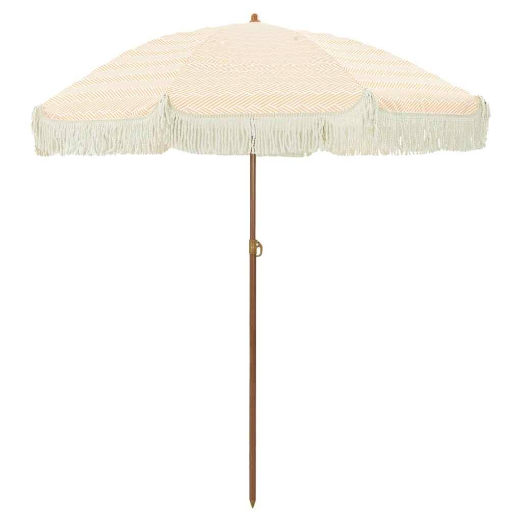 vidaXL Strandparasol 160 x 160 x 196 cm Polyester und Stahl Rund