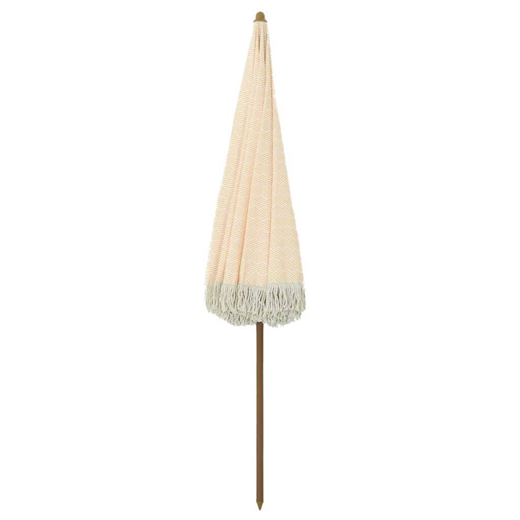vidaXL Strandparasol 160 x 160 x 196 cm Polyester und Stahl Rund