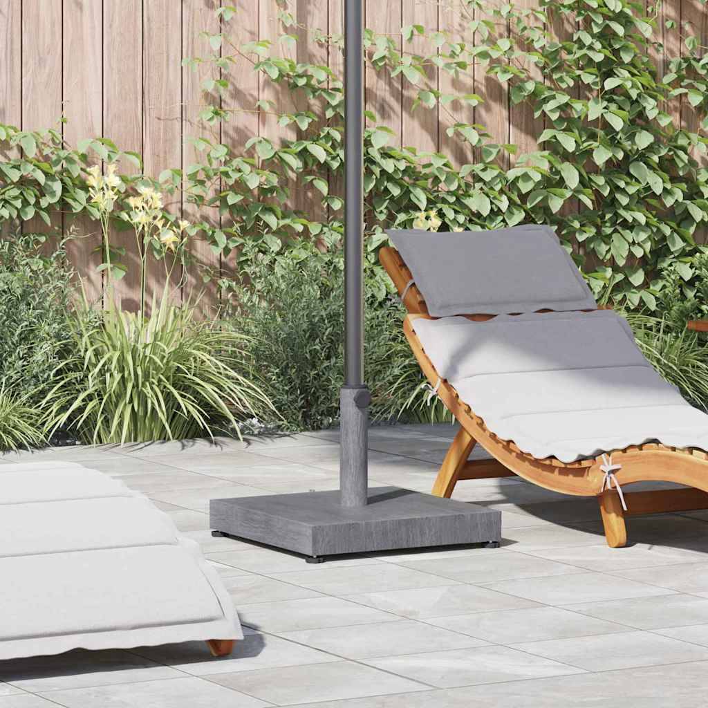 vidaXL Sonnenschirmständer Dunkelgrau Holzlook 45 x 45 x 31,5 cm