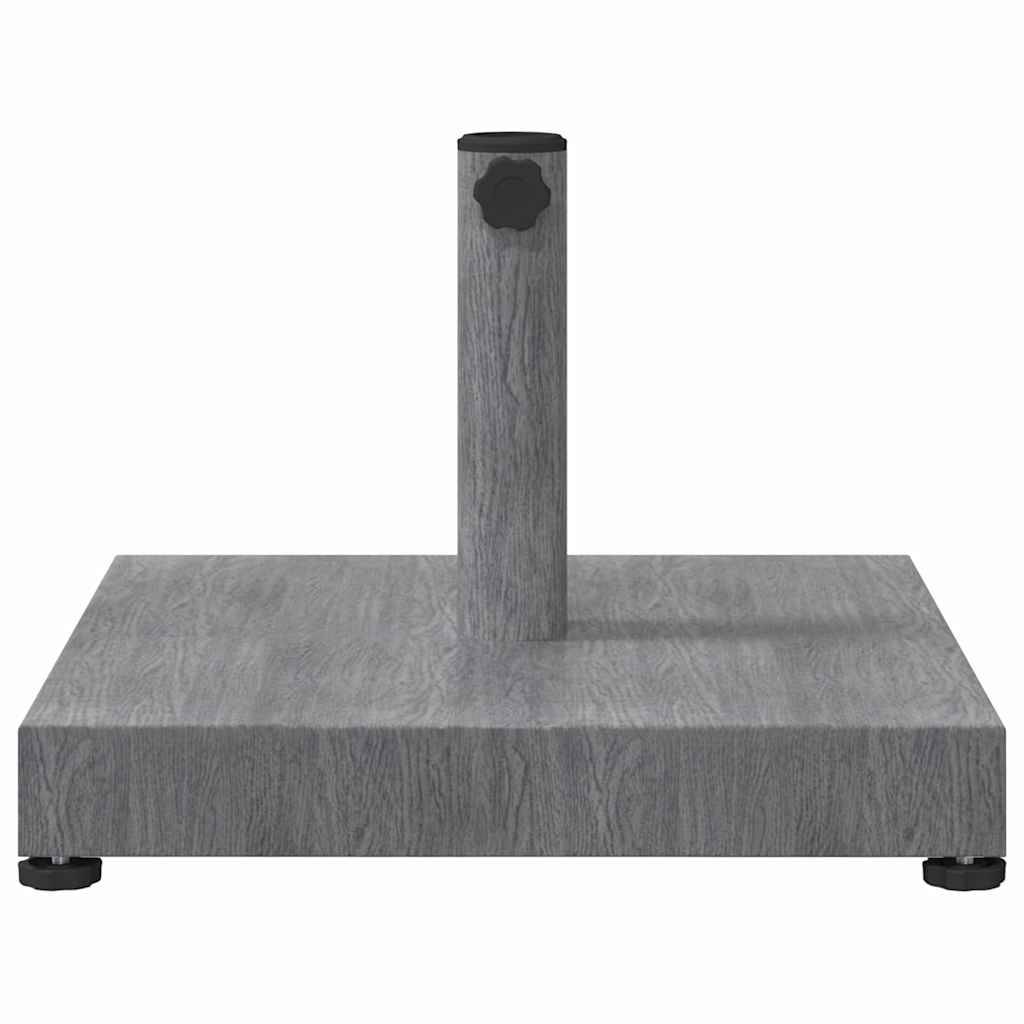vidaXL Sonnenschirmständer Dunkelgrau Holzlook 45 x 45 x 31,5 cm