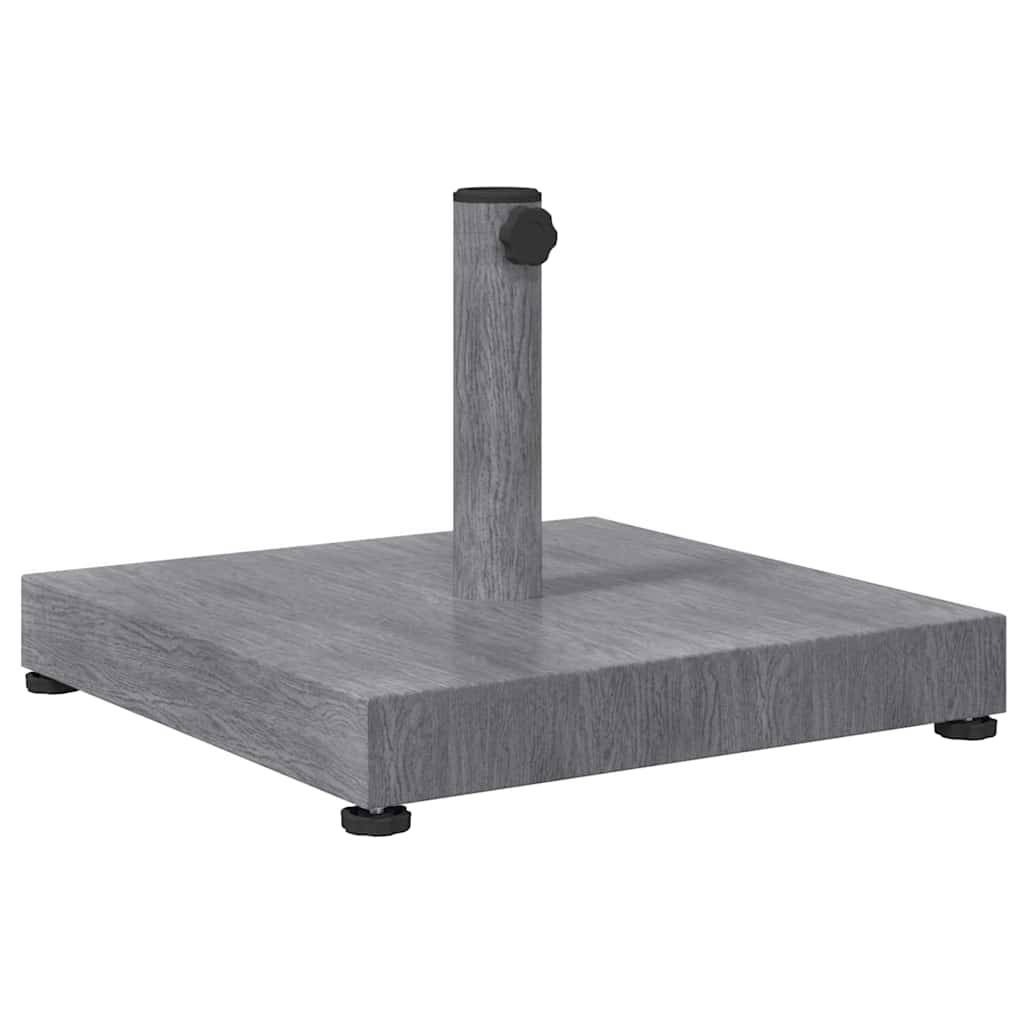 vidaXL Sonnenschirmständer Dunkelgrau Holzlook 45 x 45 x 31,5 cm