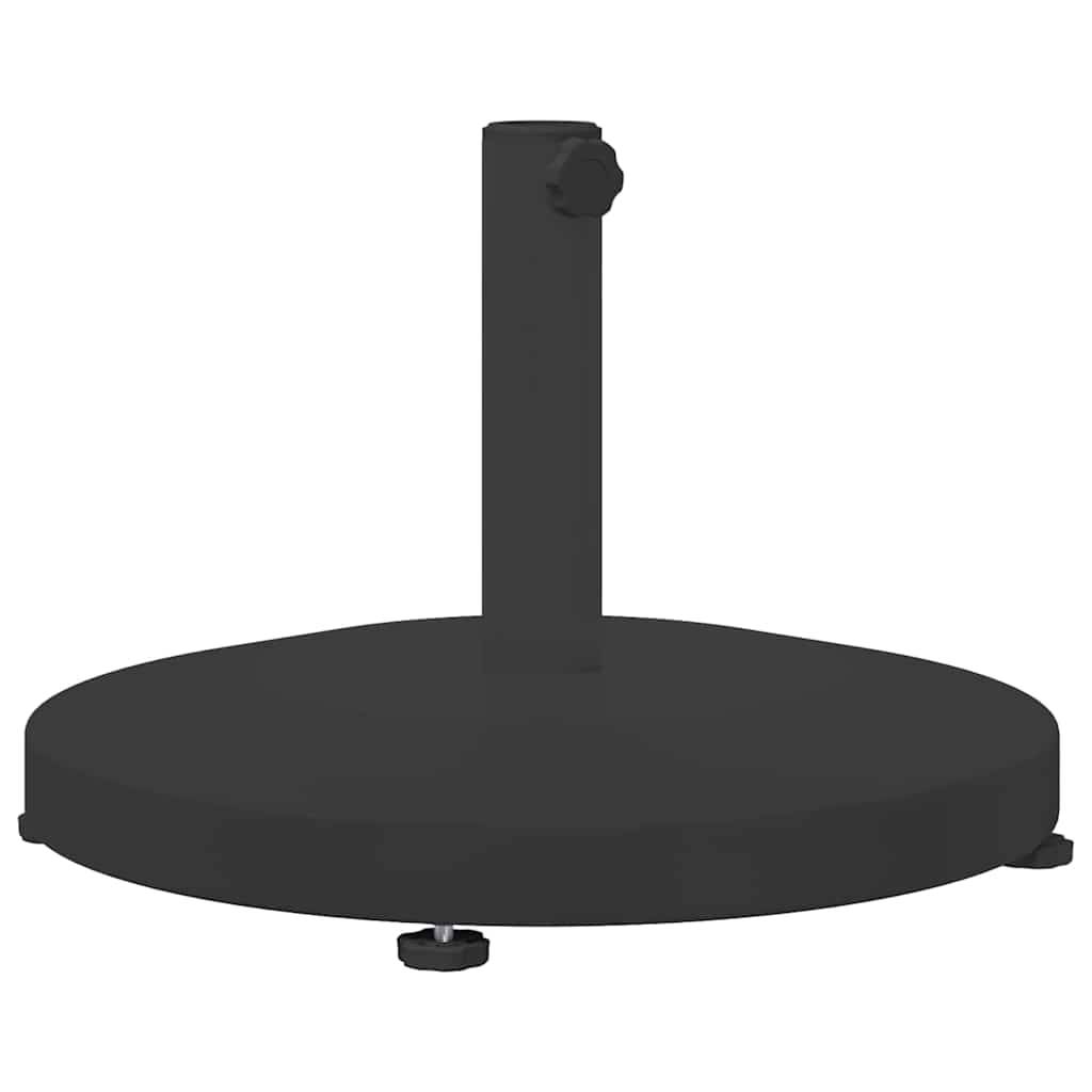 vidaXL Sonnenschirmständer 24.6 kg Schwarz Rund