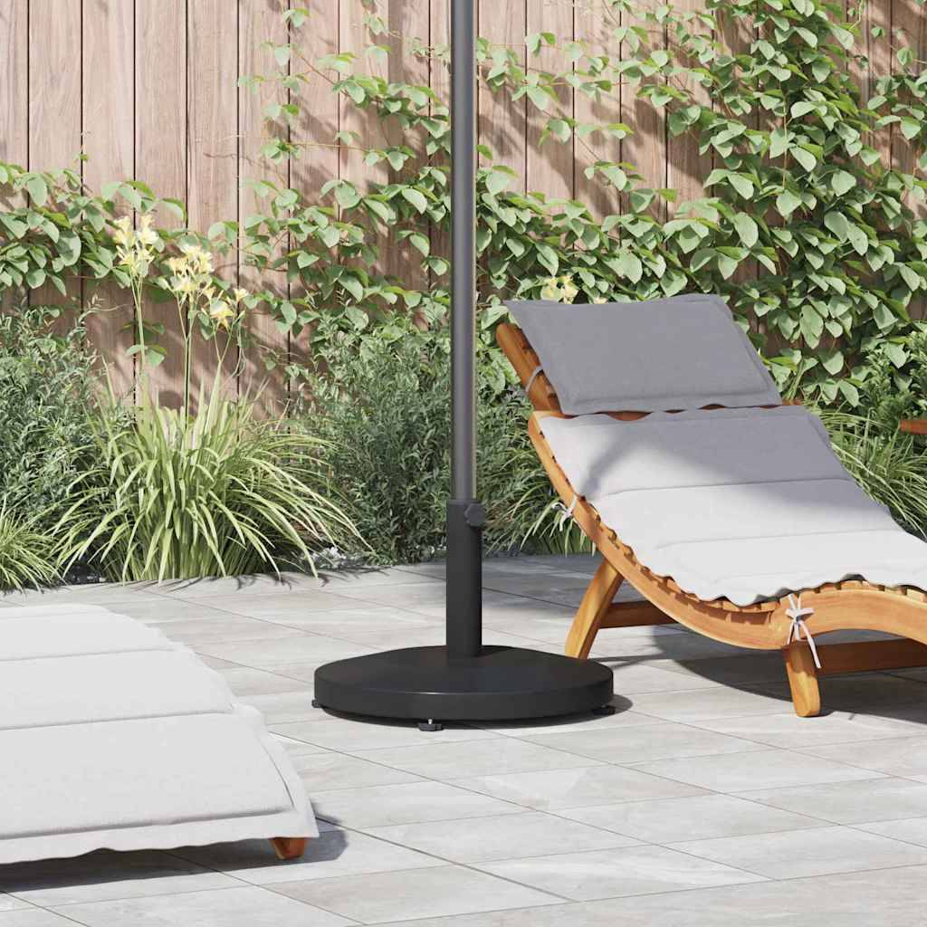 vidaXL Sonnenschirmständer 24.6 kg Schwarz Rund
