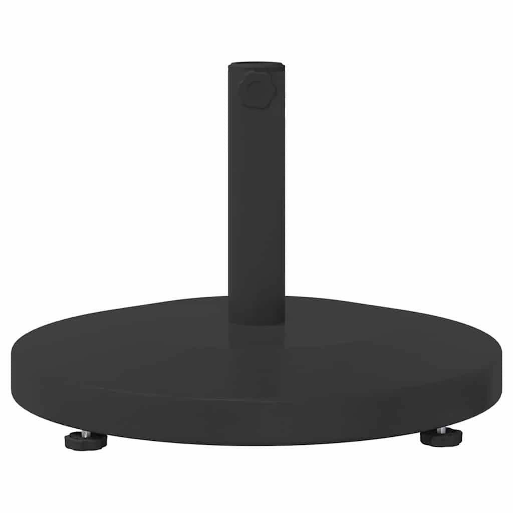 vidaXL Sonnenschirmständer 24.6 kg Schwarz Rund