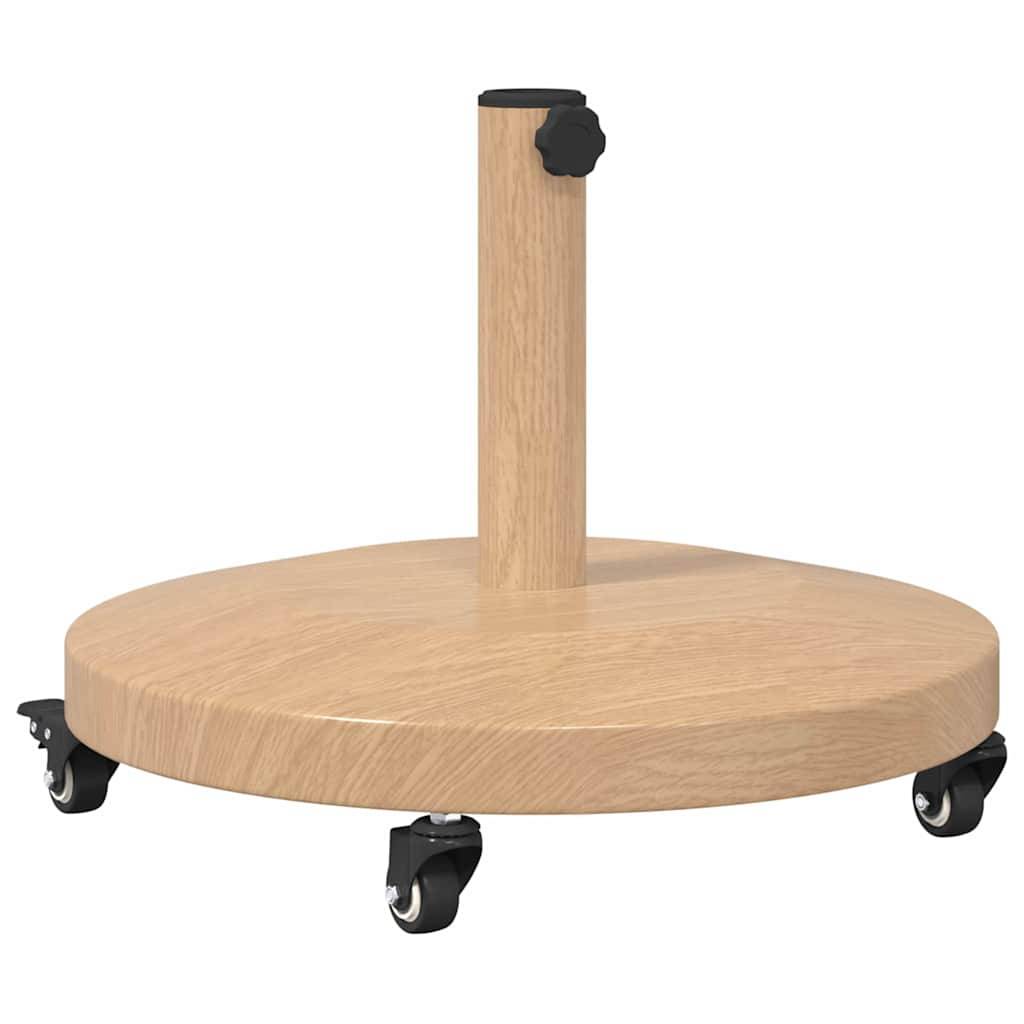 vidaXL Sonnenschirmständer Helles Holz 48 x 48 x 32 cm