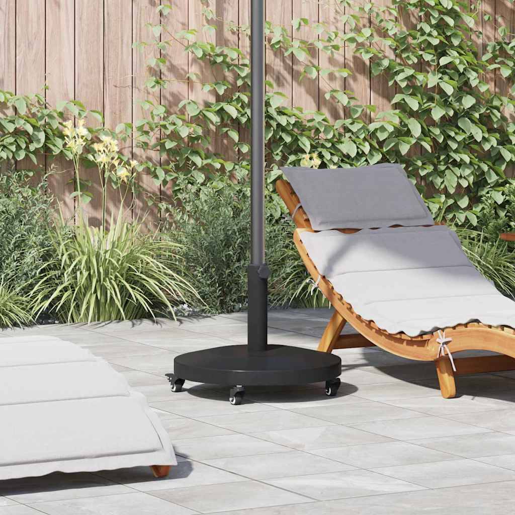 vidaXL Sonnenschirmständer 24.45 kg Schwarz Rund Verstellbar