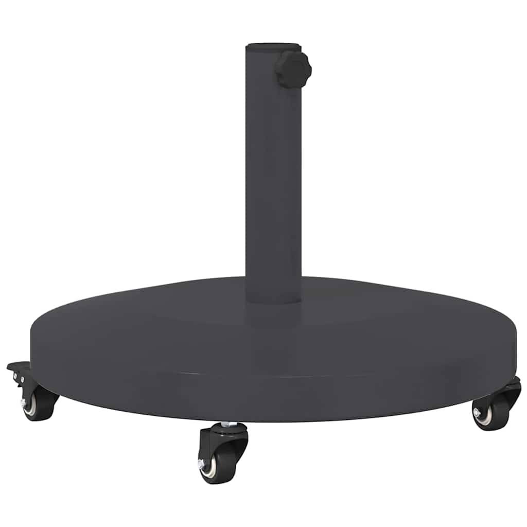 vidaXL Sonnenschirmständer 24.45 kg Dunkelgrau Rund Verstellbar
