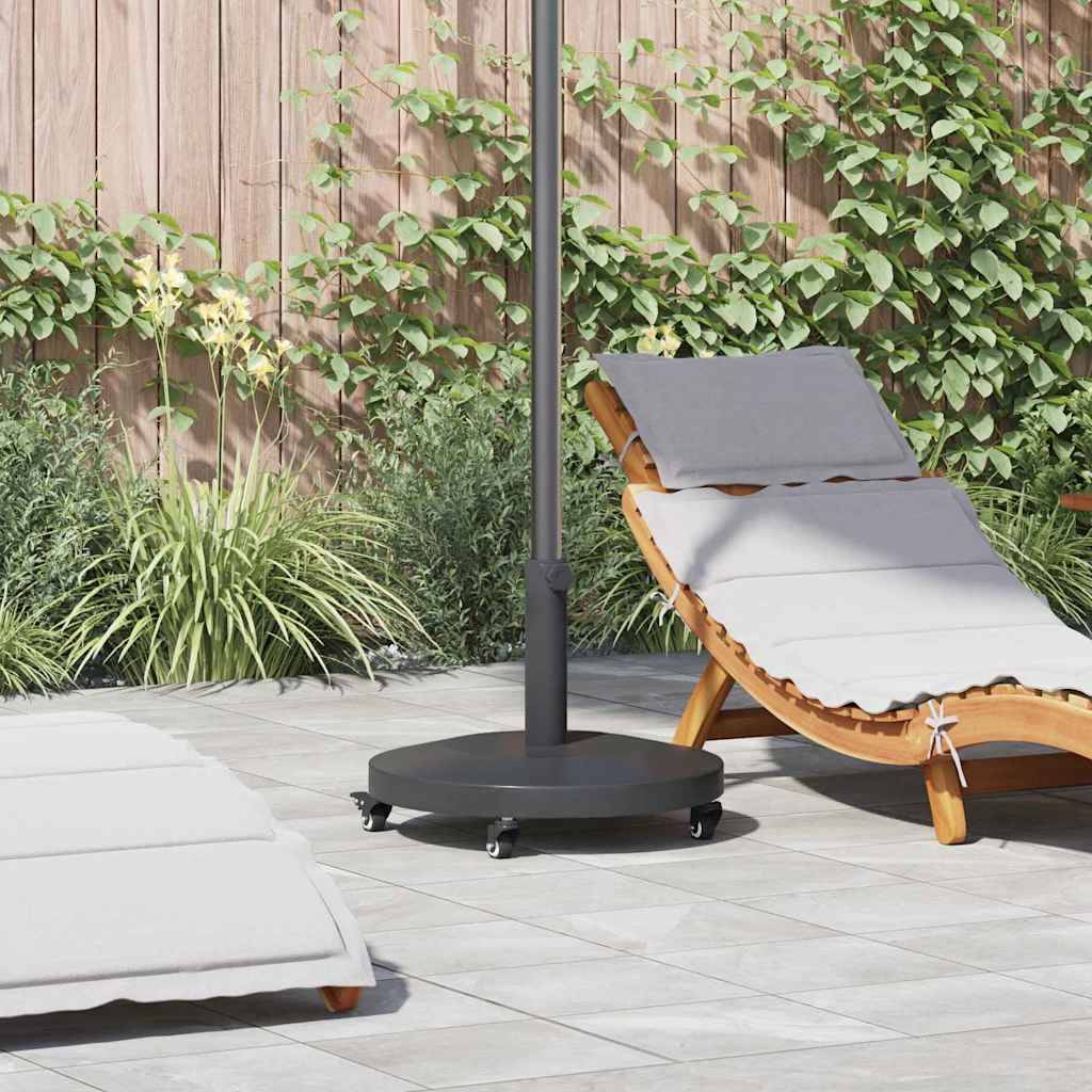 vidaXL Sonnenschirmständer 24.45 kg Dunkelgrau Rund Verstellbar