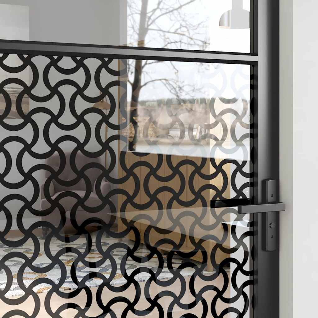 vidaXL Glastür Schwarz 102,5 x 3,5 x 201,5 cm Aluminium