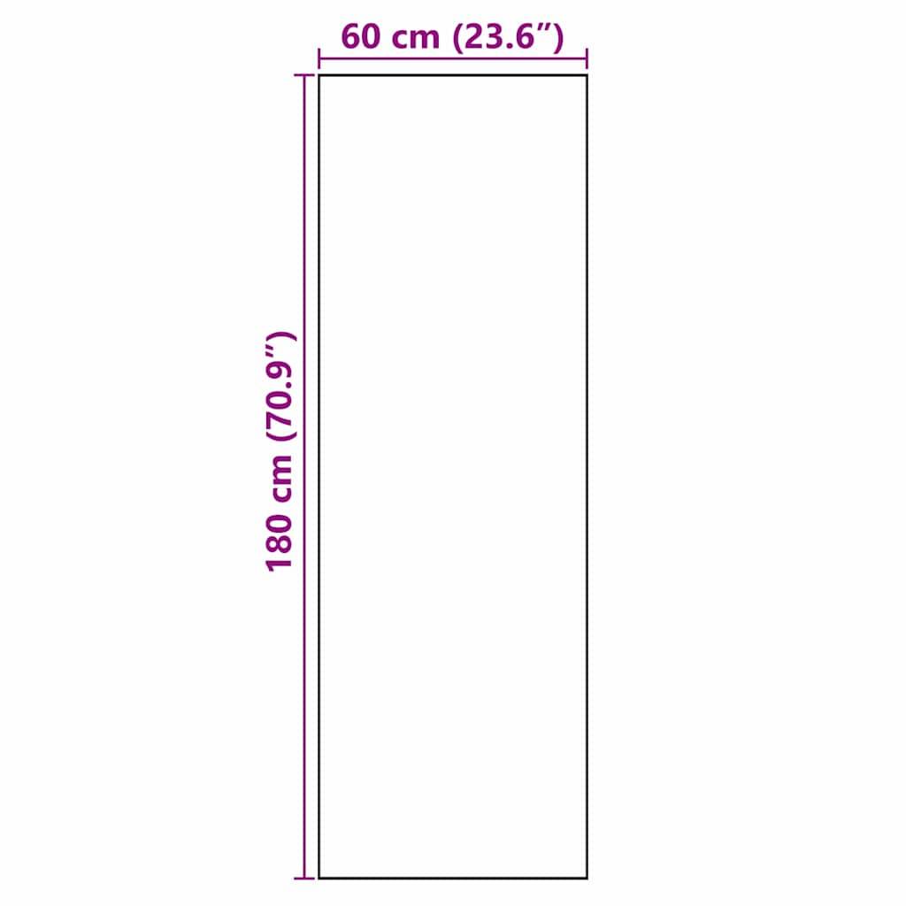 vidaXL Küchen Teppich Besteck Schwarz 180 x 60 cm Samt