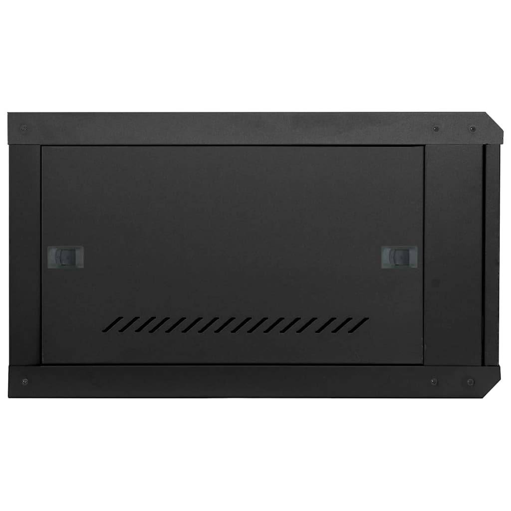 vidaXL Netzwerkschrank mit Speicher Schwarz 53 x 60 x 30 cm Stahl