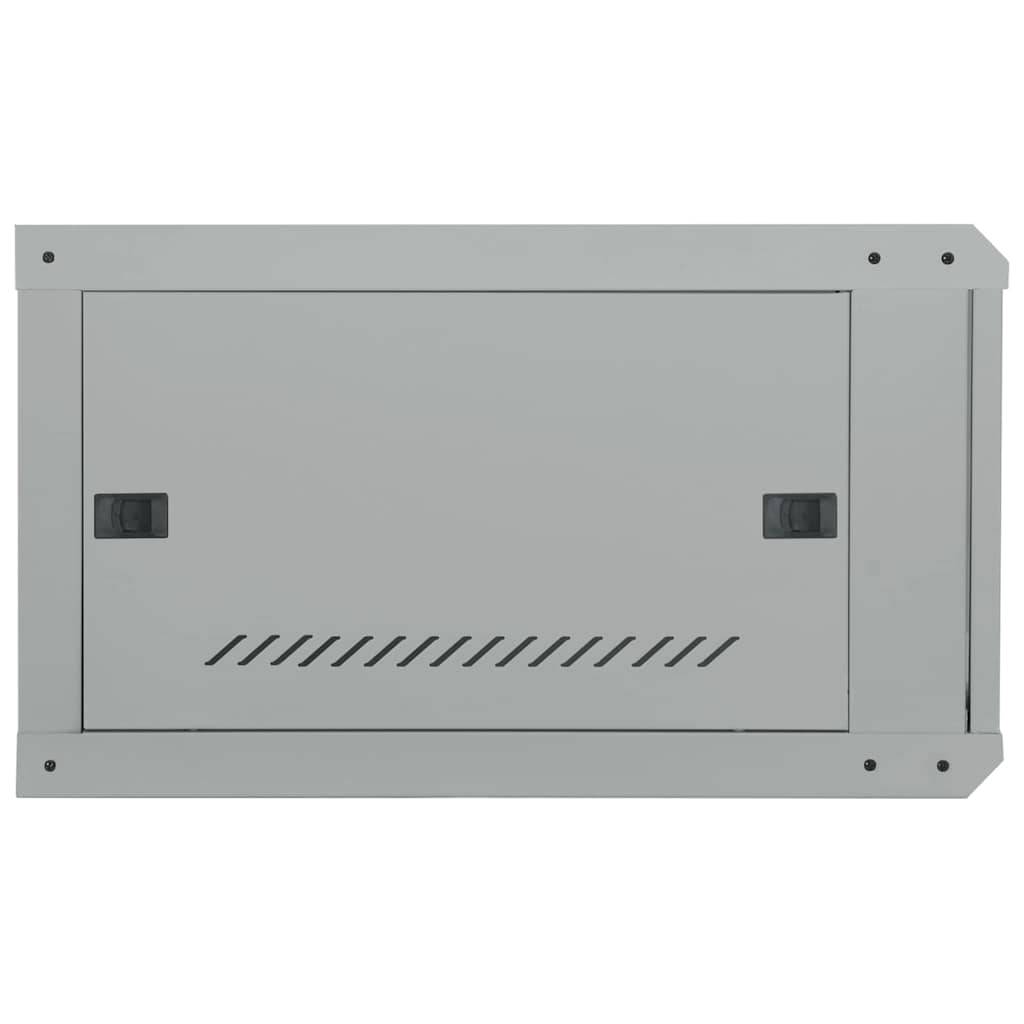 vidaXL Netzwerkschrank mit Speicher Grau 53 x 60 x 30 cm Stahl