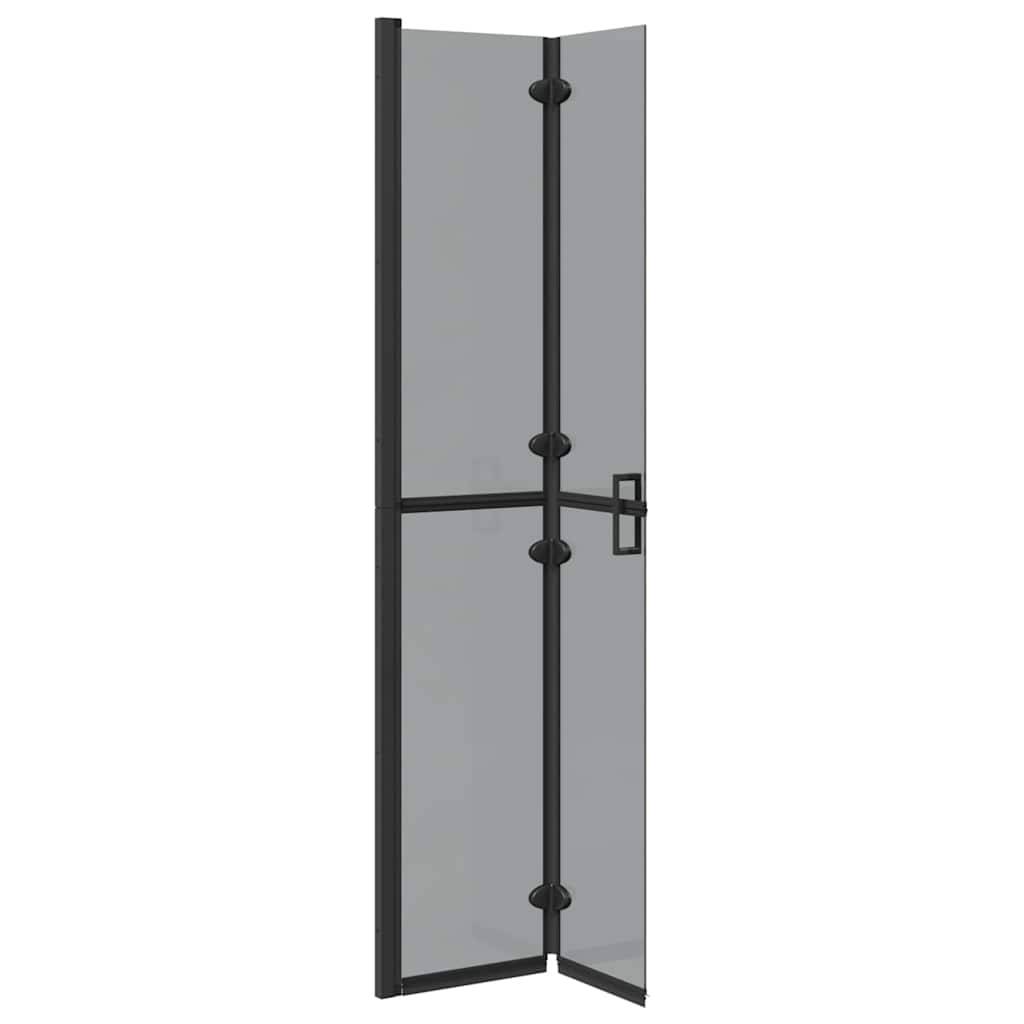 vidaXL Walk-In Duschwand Schwarz 70 x 6,5 x 190 cm