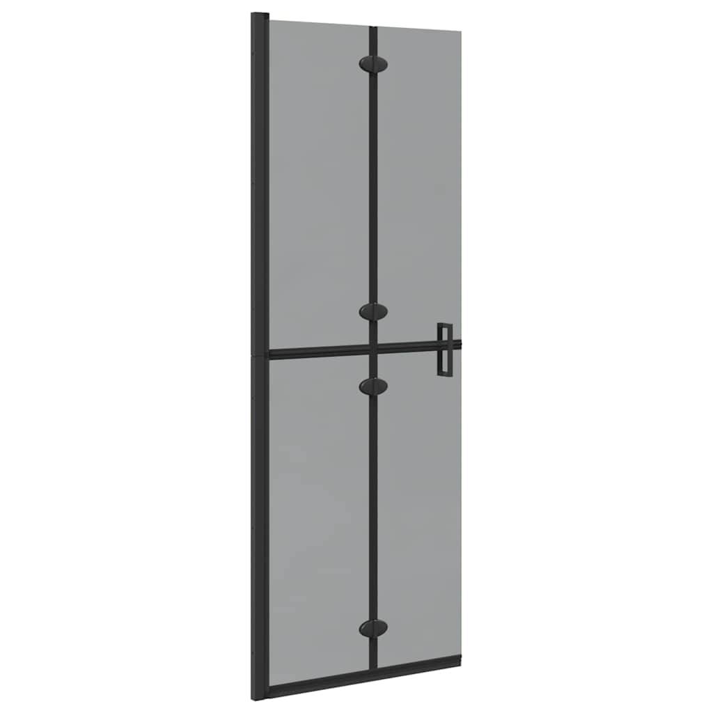 vidaXL Walk-In Duschwand Schwarz 70 x 6,5 x 190 cm
