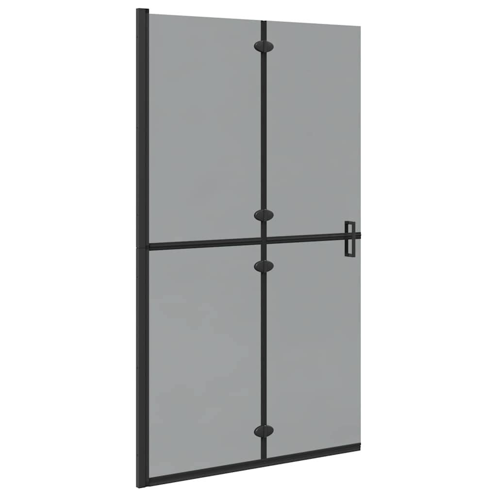 vidaXL Walk-In Duschwand Schwarz 110 x 6,5 x 190 cm