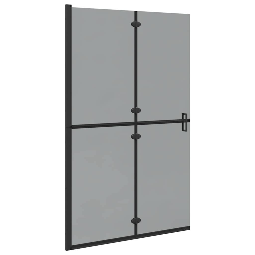 vidaXL Walk-In Duschwand Schwarz 120 x 6,5 x 190 cm