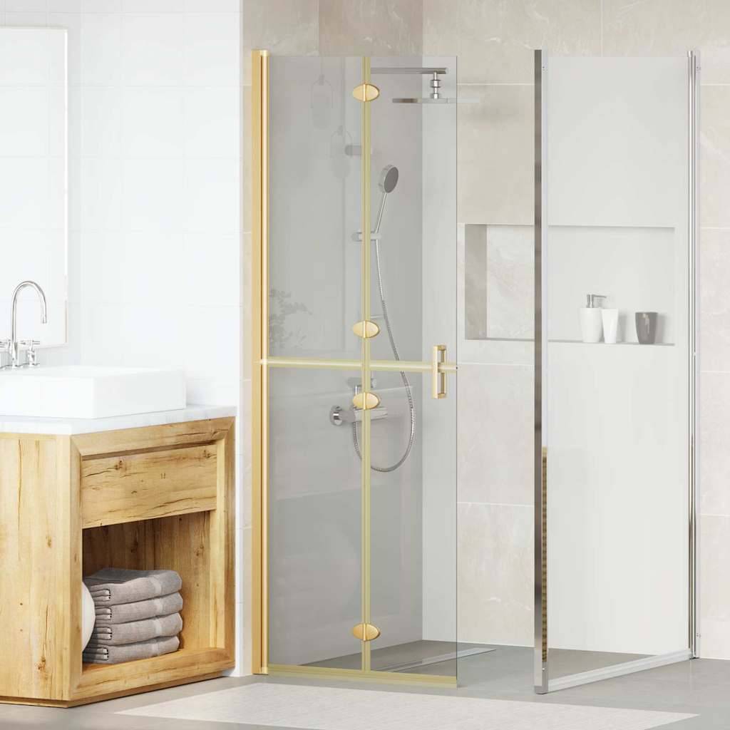 vidaXL Walk-In Duschwand Gold 70 x 6,5 x 190 cm