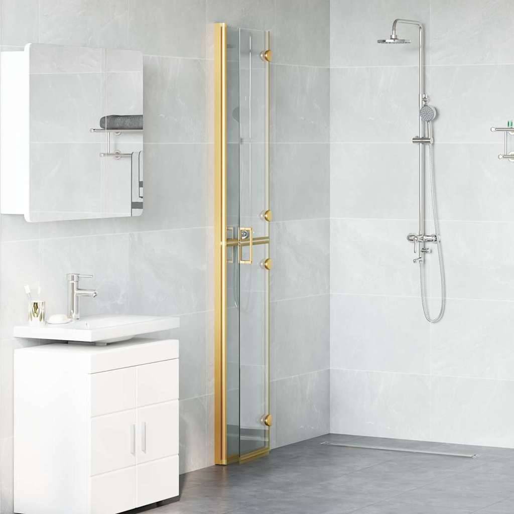 vidaXL Walk-In Duschwand Gold 70 x 6,5 x 190 cm
