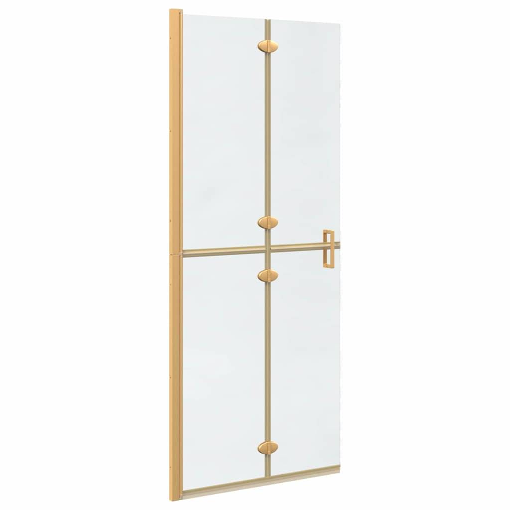 vidaXL Walk-In Duschwand Gold 80 x 6,5 x 190 cm