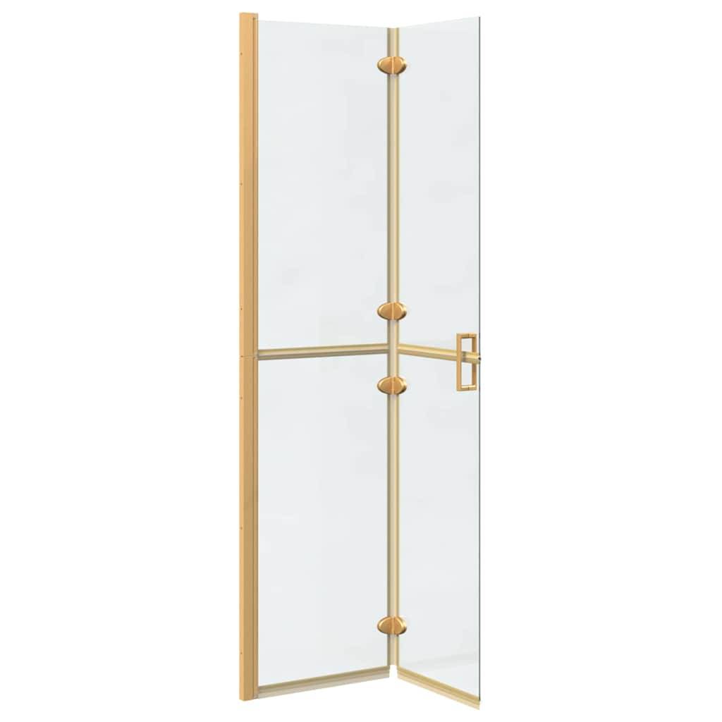 vidaXL Walk-In Duschwand Gold 90 x 6.5 x 190 cm