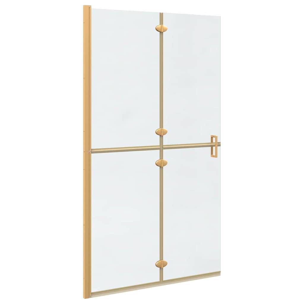 vidaXL Walk-In Duschwand Gold 110 x 6,5 x 190 cm