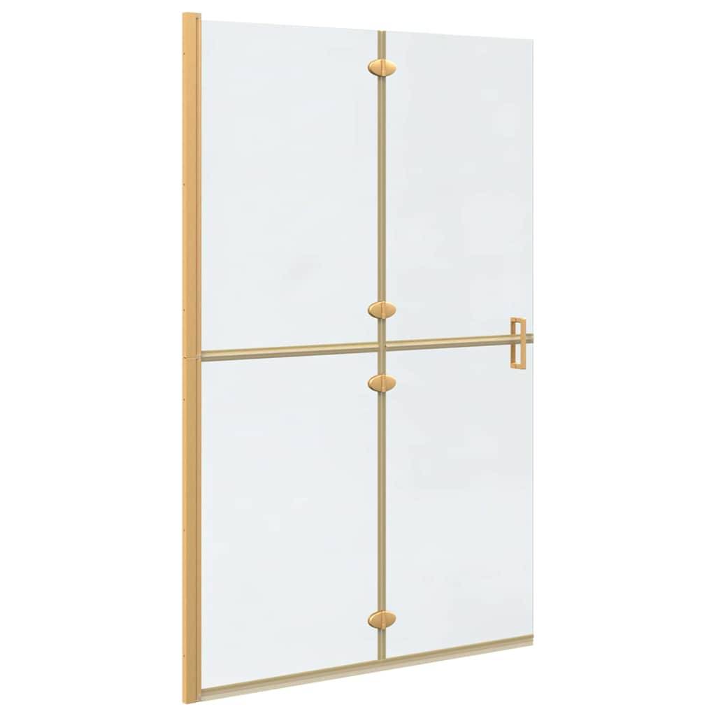 vidaXL Walk-In Duschwand Gold 120 x 6,5 x 190 cm