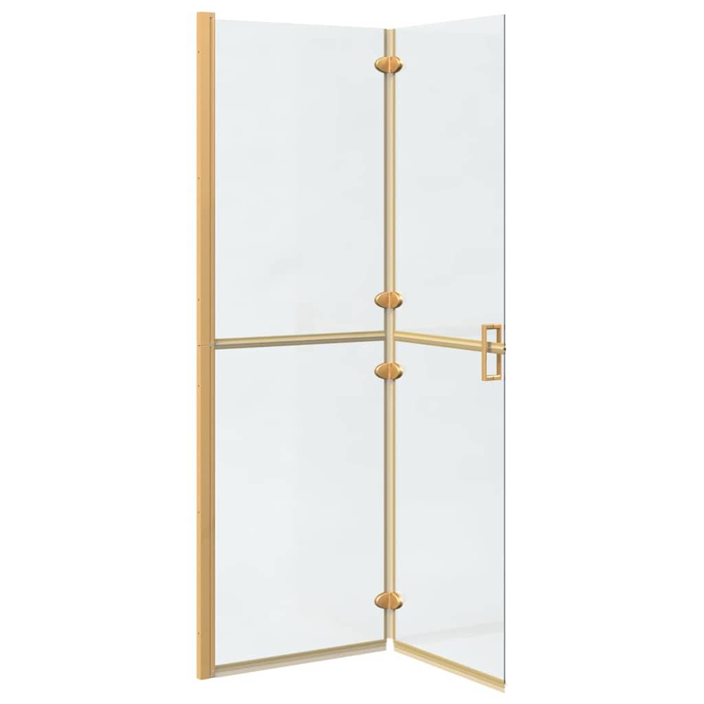 vidaXL Walk-In Duschwand Gold 120 x 6,5 x 190 cm