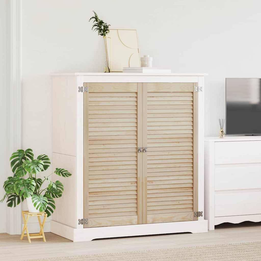 vidaXL Schranktür 2 pcs Natur 49,5 x 2,1 x 110 cm Massives Kiefernholz