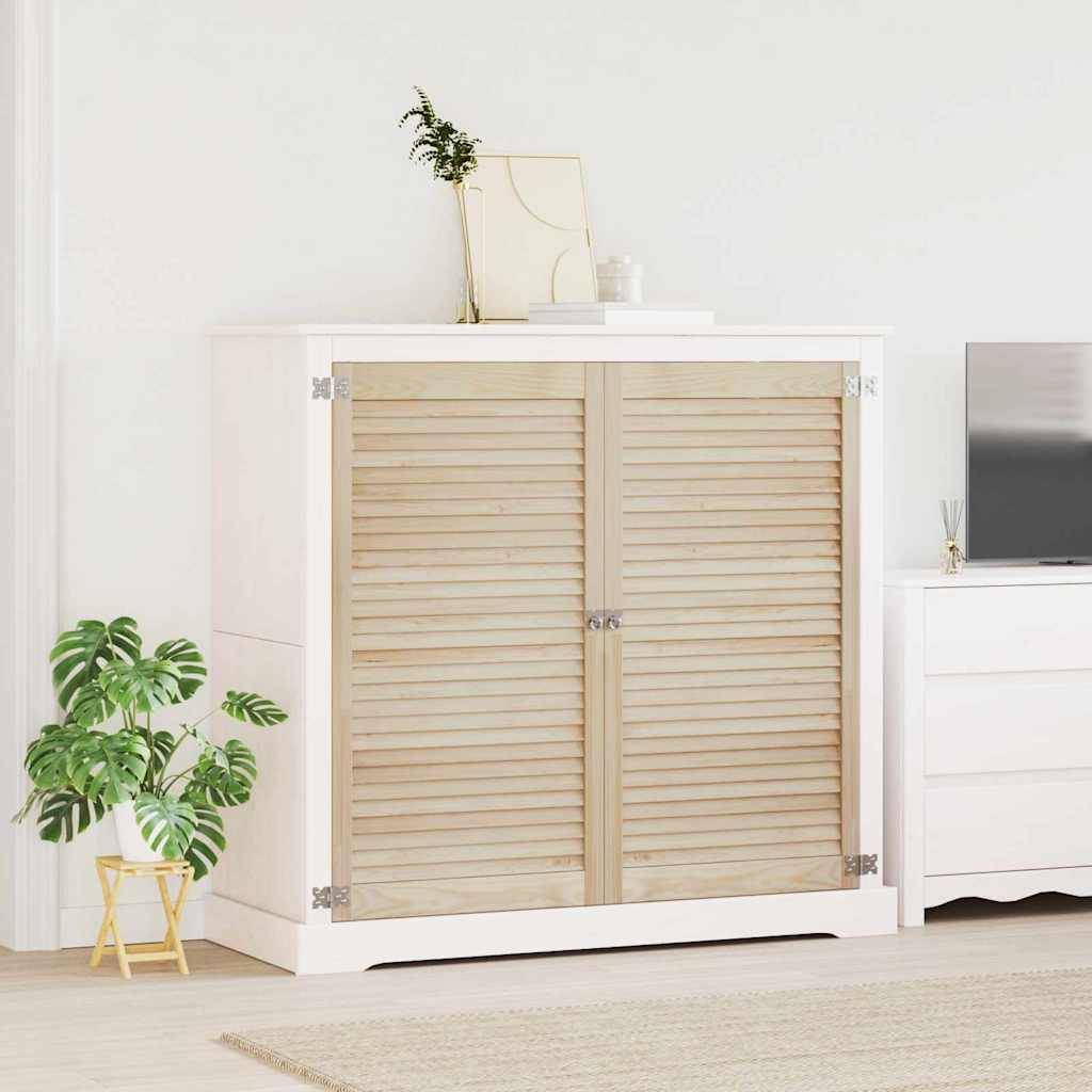 vidaXL Schranktür 2 pcs Natur 110 x 2,1 x 59,5 cm Massives Kiefernholz