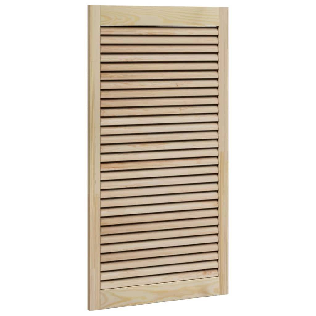 vidaXL Schranktür 2 pcs Natur 110 x 2,1 x 59,5 cm Massives Kiefernholz