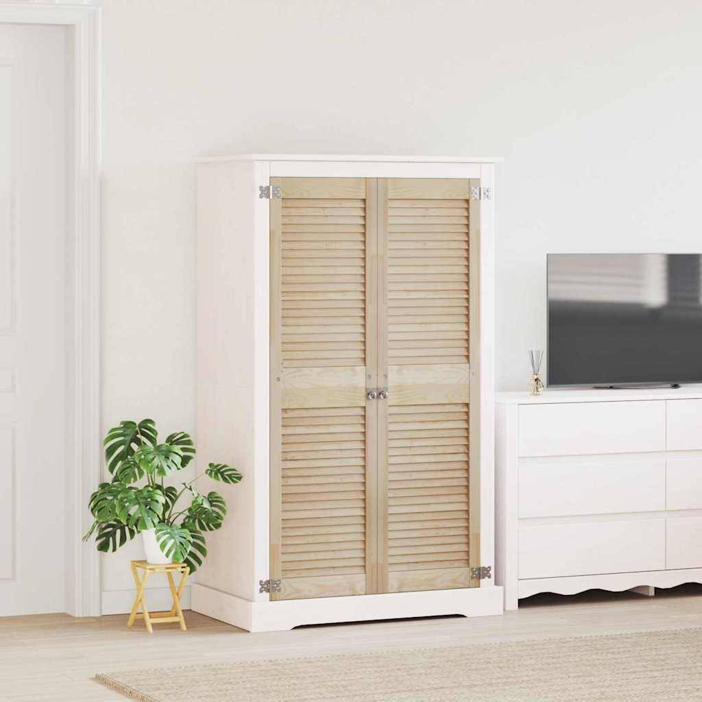 vidaXL Schranktür mit Tür 2 pcs Natur 39,5 x 2,1 x 140,5 cm