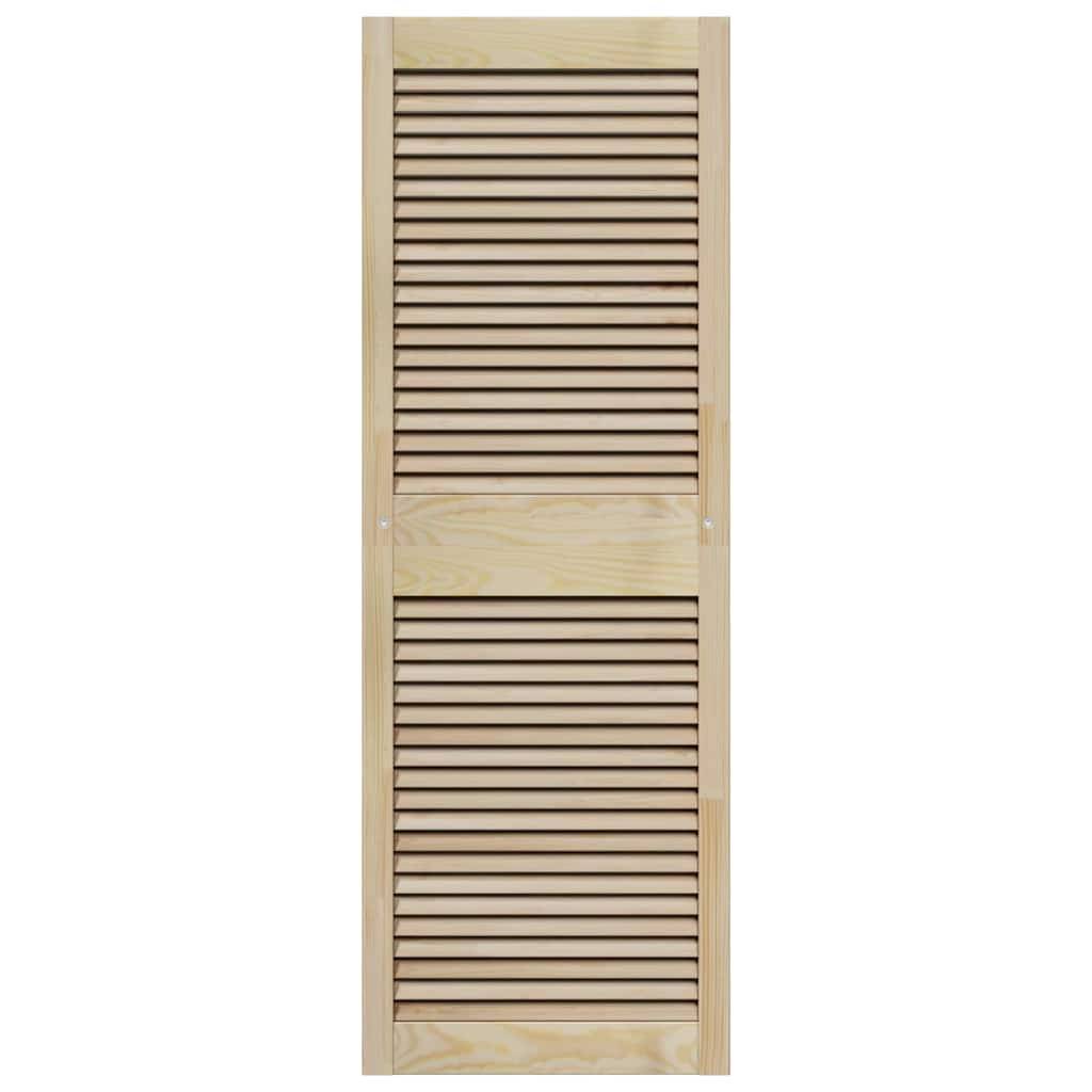 vidaXL Schranktür Natur 49,5 x 2,1 x 140,5 cm Massives Kiefernholz