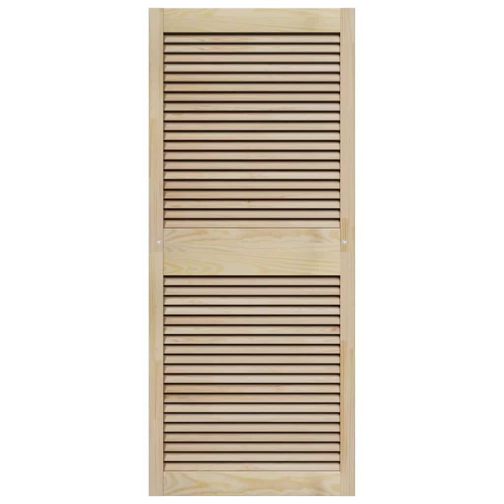 vidaXL Schranktür Natur 140,5 x 2,1 x 59,5 cm Massives Kiefernholz