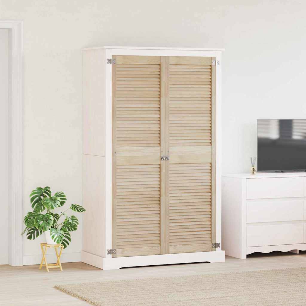 vidaXL Schranktür 2 pcs Natur 170 x 2,1 x 49,5 cm Massives Kiefernholz