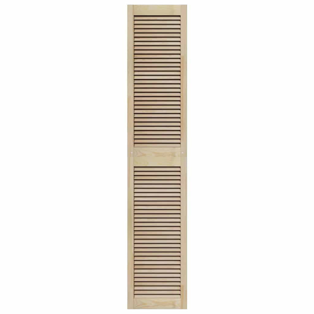 vidaXL Schranktür Natur 201 x 2,1 x 39,5 cm Massives Kiefernholz