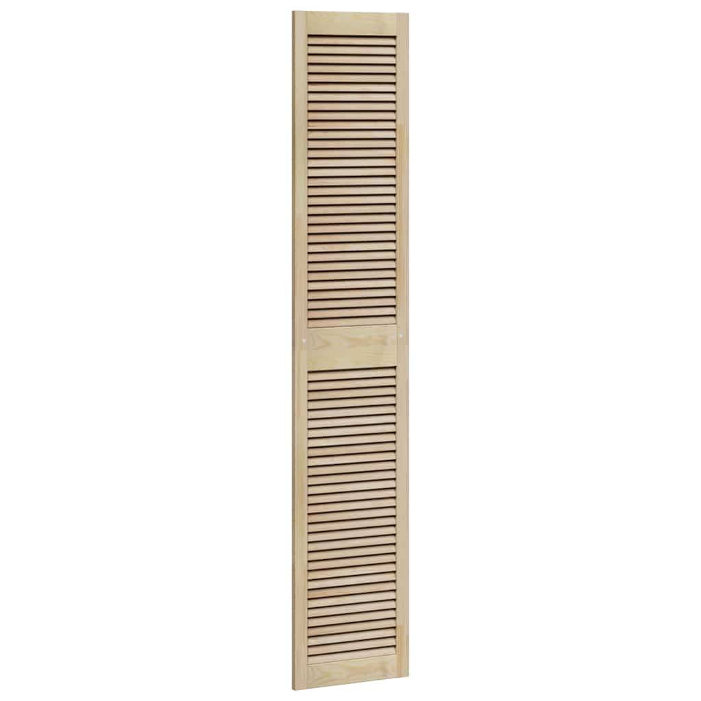 vidaXL Schranktür Natur 201 x 2,1 x 39,5 cm Massives Kiefernholz