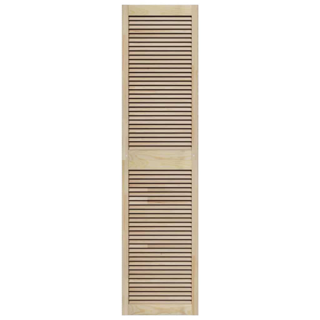 vidaXL Schranktür Natur 201 x 2,1 x 49,5 cm Massives Kiefernholz