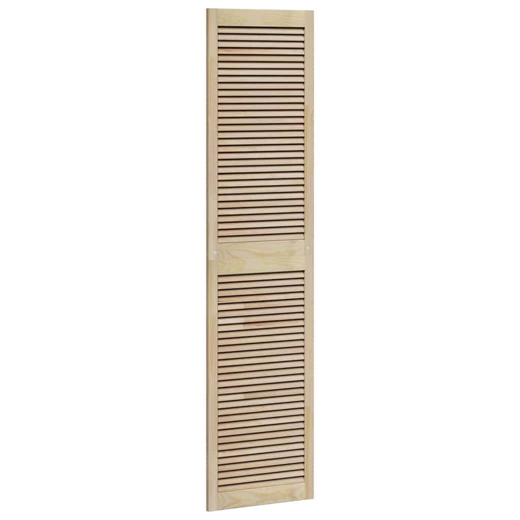 vidaXL Schranktür 2 pcs Natur 201 x 2,1 x 49,5 cm Massives Kiefernholz