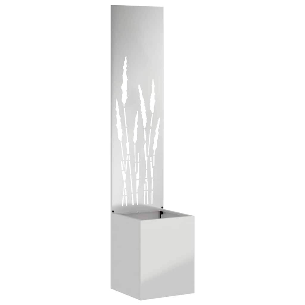 vidaXL Garten Sichtschutz-Leinwand Silber 32 x 150 cm Verzinkter Stahl