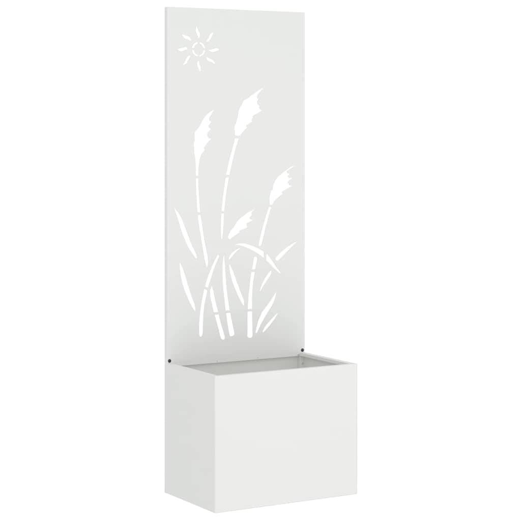 vidaXL Garten Sichtschutz-Leinwand Weiß 50 x 150 cm