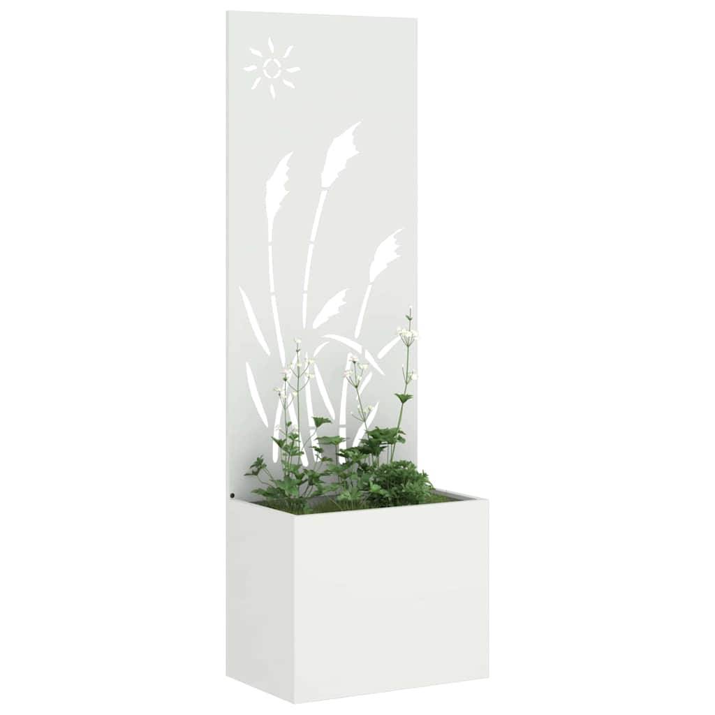vidaXL Garten Sichtschutz-Leinwand Weiß 50 x 150 cm