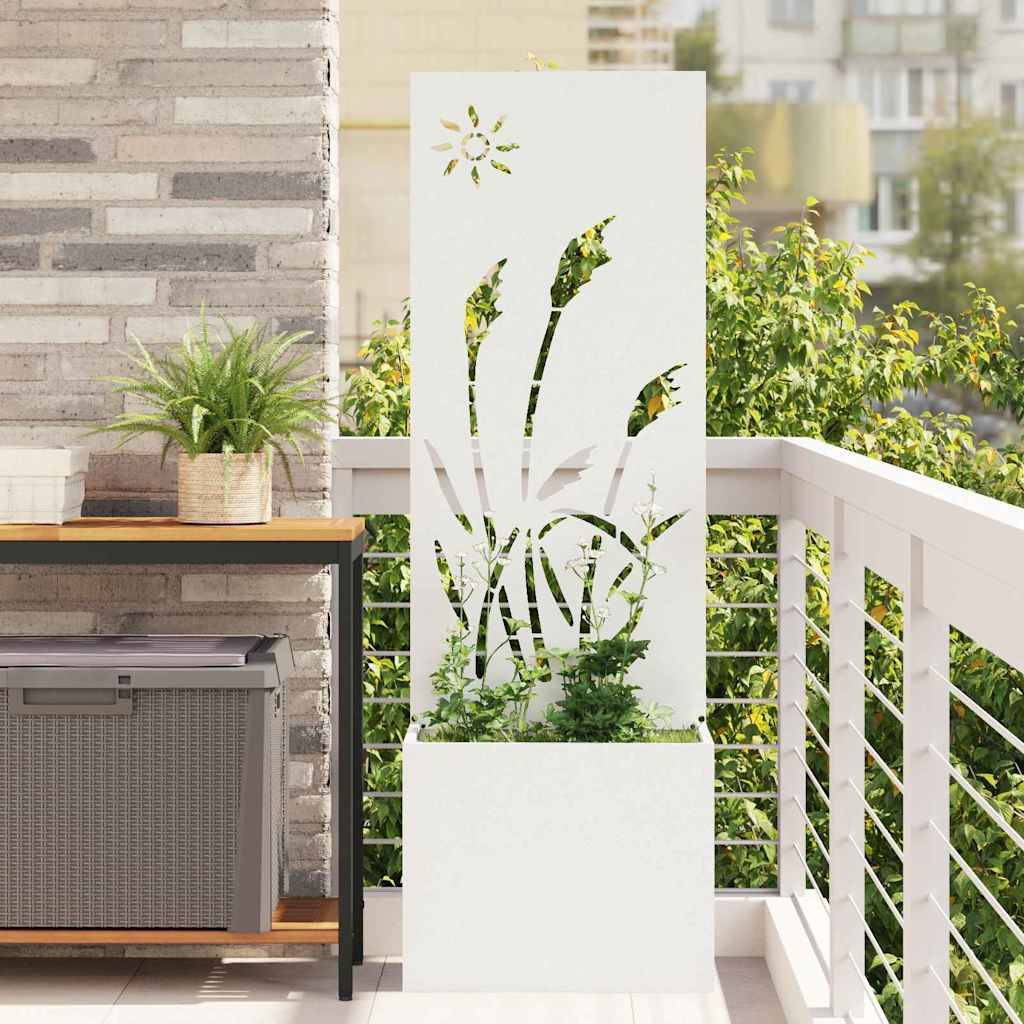 vidaXL Garten Sichtschutz-Leinwand Weiß 50 x 150 cm