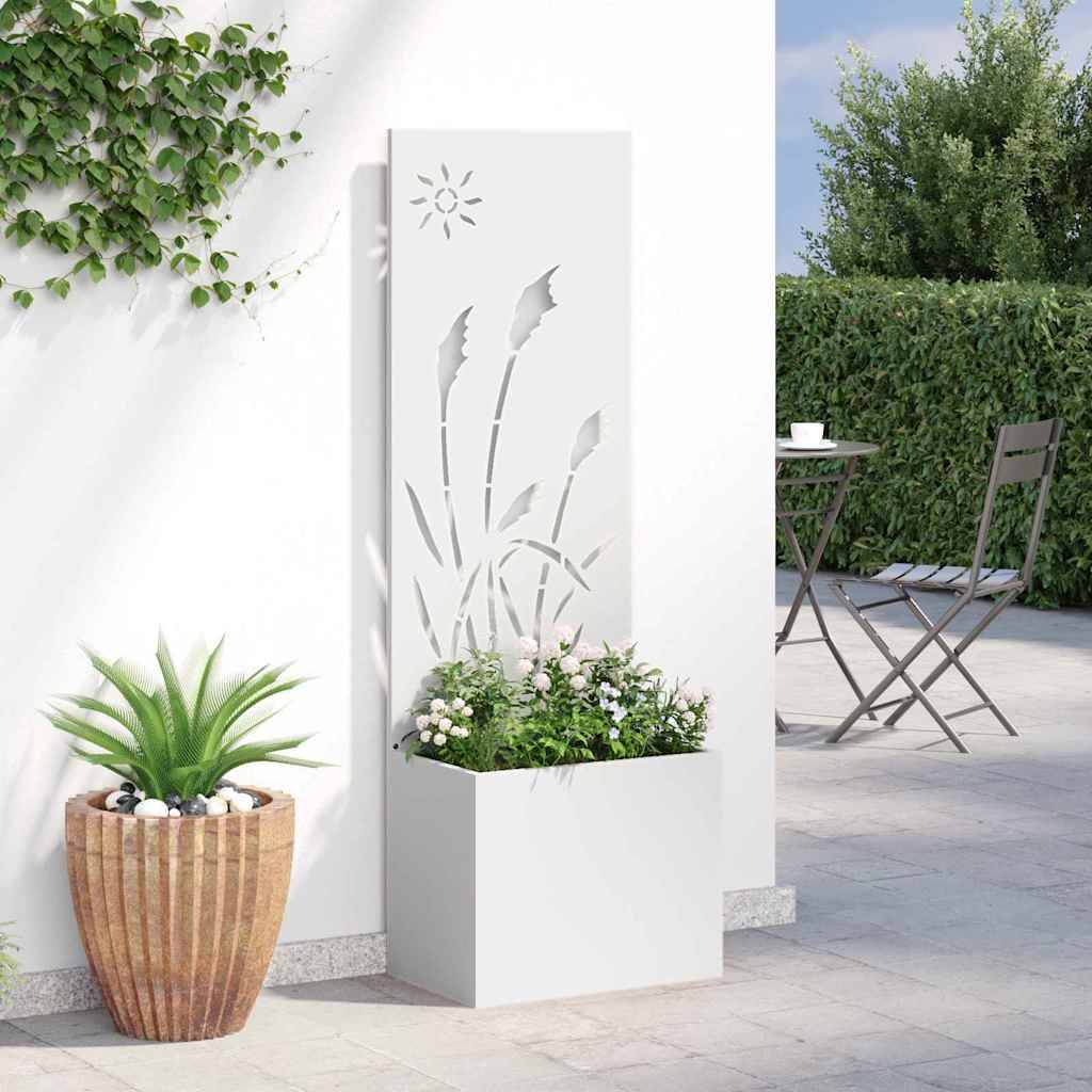 vidaXL Garten Sichtschutz-Leinwand Weiß 50 x 150 cm
