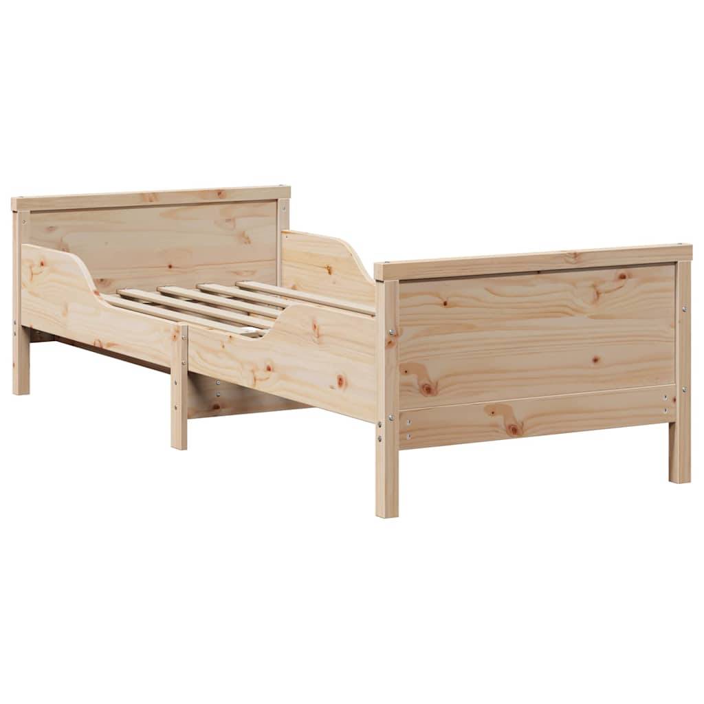 vidaXL Bettrahmen mit Kopfteil Braun 80 x 200 cm Holzwerkstoff