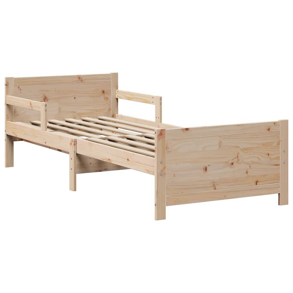 vidaXL Bettrahmen mit Kopfteil Braun 80 x 200 cm Holzwerkstoff