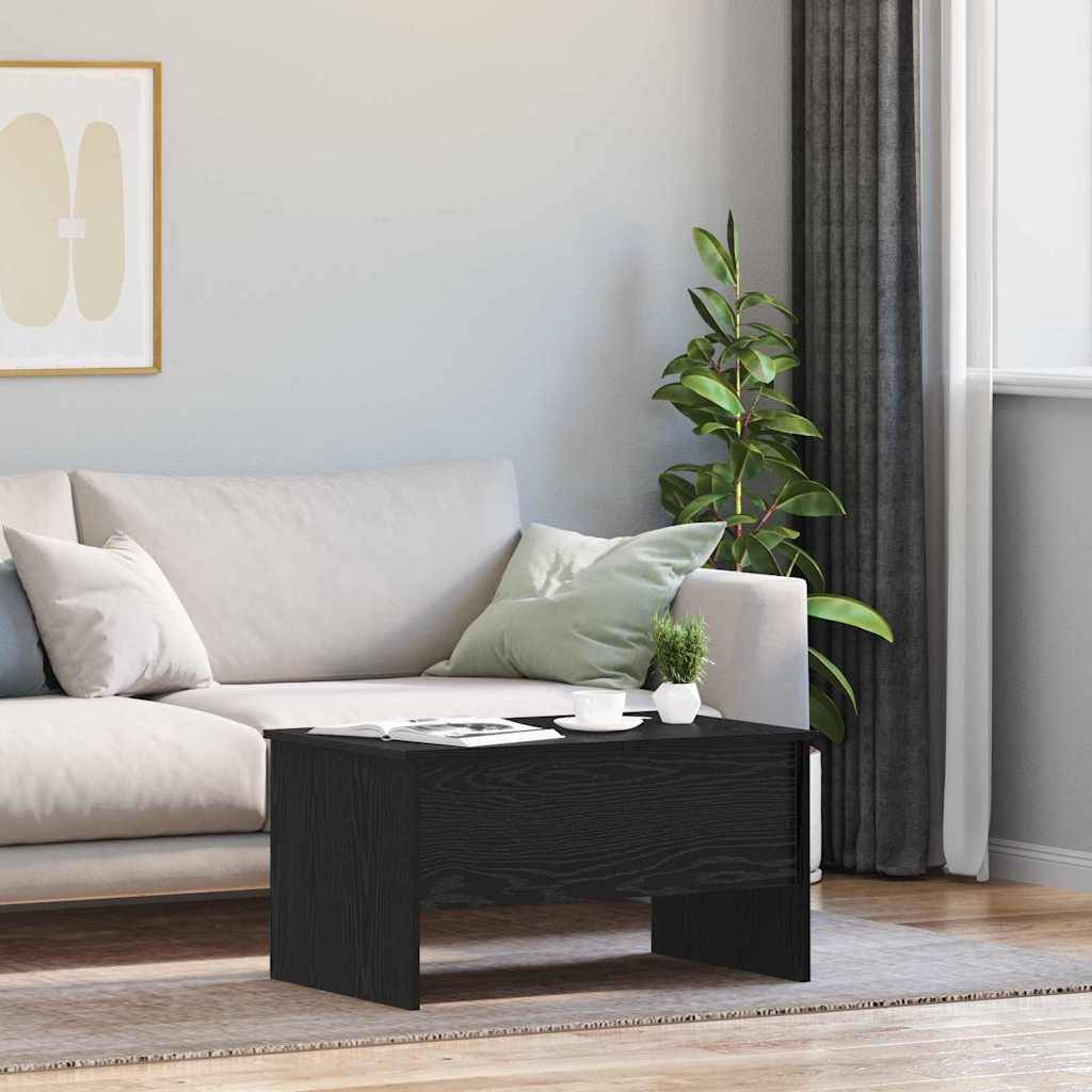 vidaXL Couchtisch Schwarz Eichen-Optik 102 x 50,5 x 46,5 cm