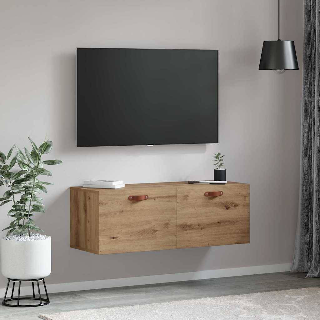 vidaXL Wandschrank Artisan-Eiche 100 x 36,5 x 35 cm Holzwerkstoff