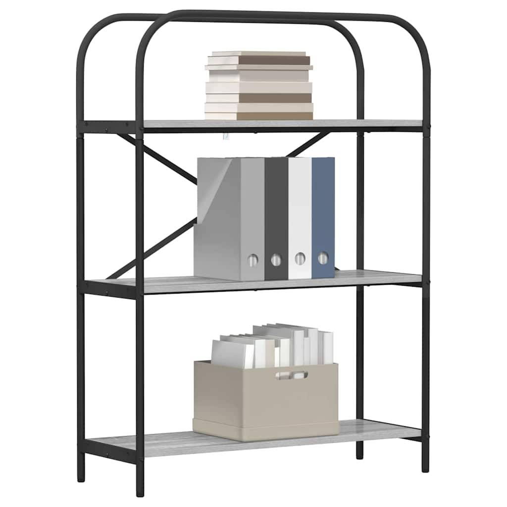 vidaXL Bücherregal Graues Sonoma 80 x 30 x 109 cm Holzwerkstoff
