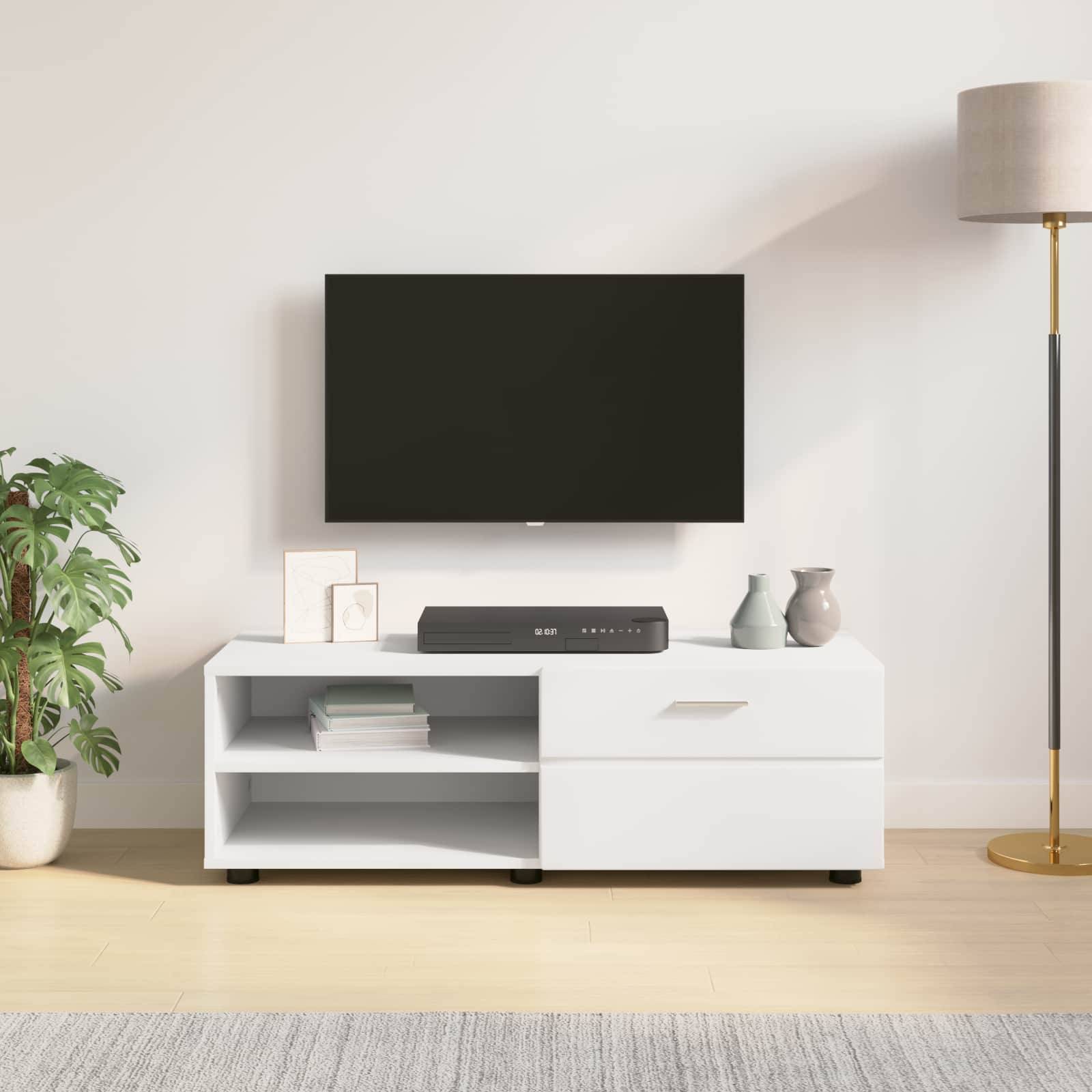 vidaXL Holzschrank Wandmontiert Weiß 100,5 x 39 x 30 cm Holzwerkstoff